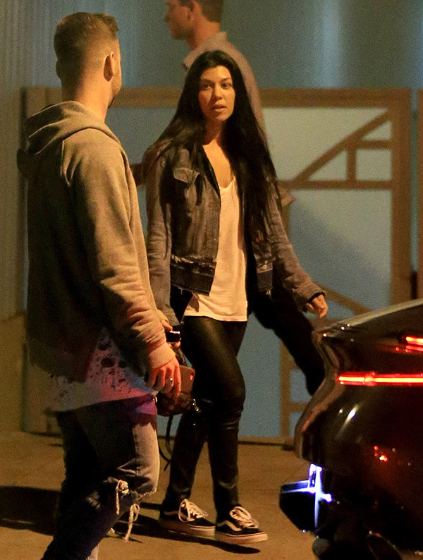 Kourtney Kardashian Spotted out with Handsome Mystery Man in Hollywood