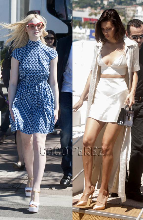 Bella Hadid & Elle Fanning Get Cute For The Cannes Film Festival