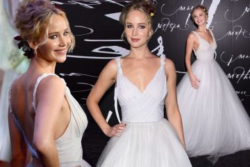 Jennifer Lawrence is a stunning real-life princess in white ball gown at the Mother! premiere in New York
