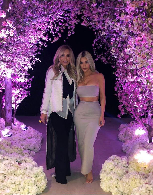 Kim Kardashian throws lavish shower for baby number three with Star Guests and a Sea of cherry blossom Kim Kardashian throws lavish shower for baby number three with Star Guests and a Sea of cherry blossom