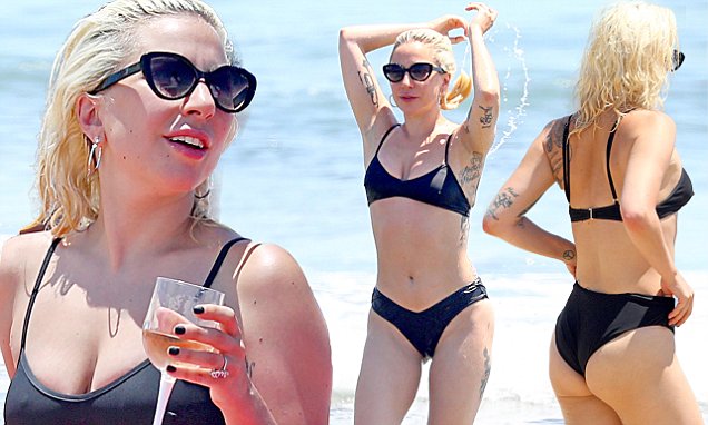 Lady Gaga slips into her Bikini to sip wine in The Hamptons Lady Gaga slips into her Bikini to sip wine in The Hamptons