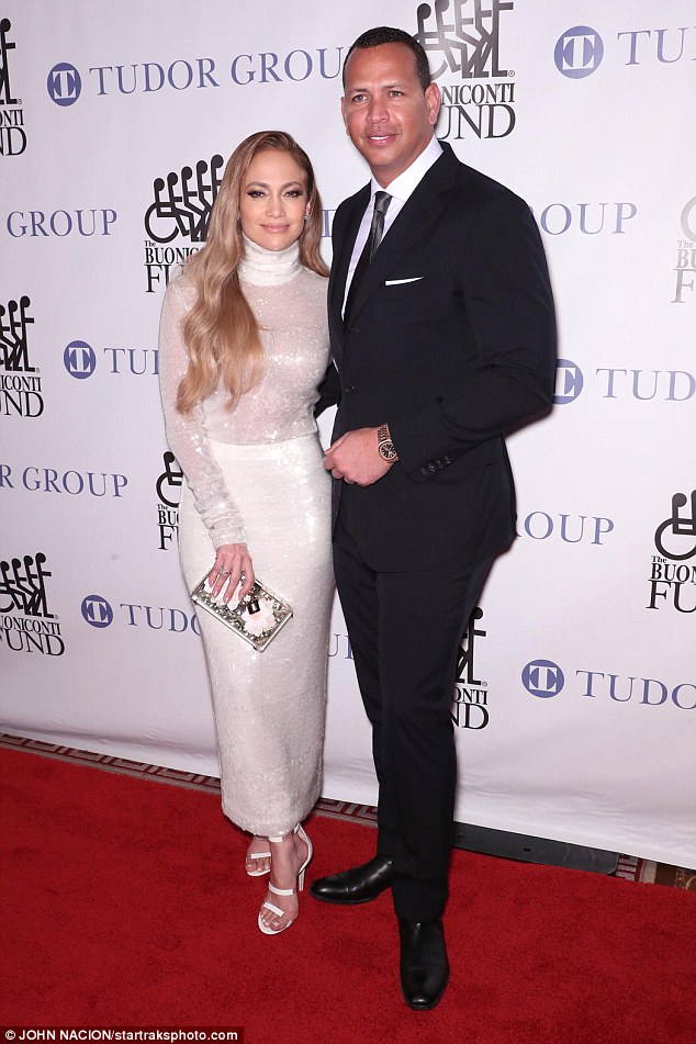 Jennifer Lopez is a wonder in shimmering White Dress as she joins Alex Rodriguez at swanky NYC charity dinner Jennifer Lopez is a wonder in shimmering White Dress as she joins Alex Rodriguez at swanky NYC charity dinner