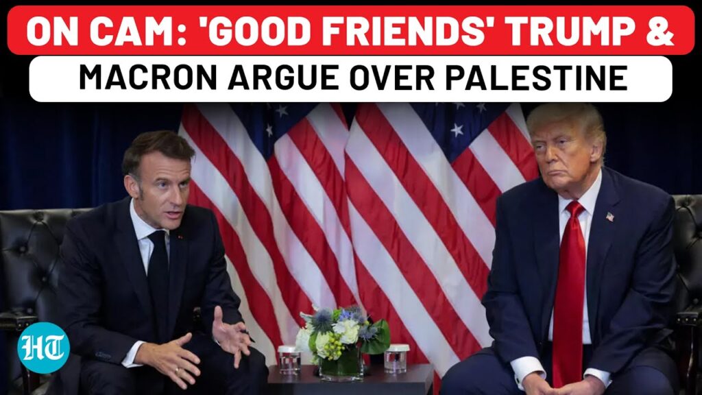 Trump Says France’s Palestine Move Honours Hamas, Macron Retorts; Full Argument In Front Of Press
