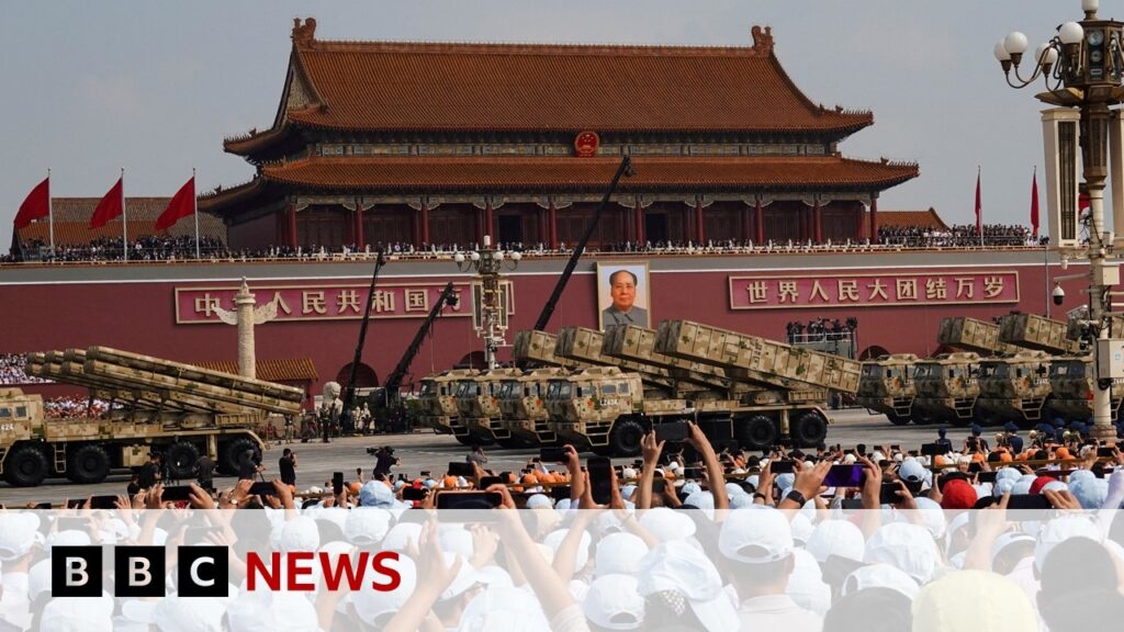 China unveils new weapons in massive parade attended by Vladimir Putin and Kim Jong Un China unveils new weapons in massive parade attended by Vladimir Putin and Kim Jong Un