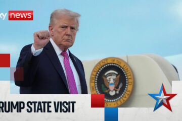 Trump leaves UK after historic second state visit