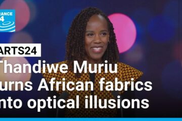 Thandiwe Muriu: She turns African fabrics into optical illusions and the world can’t look away