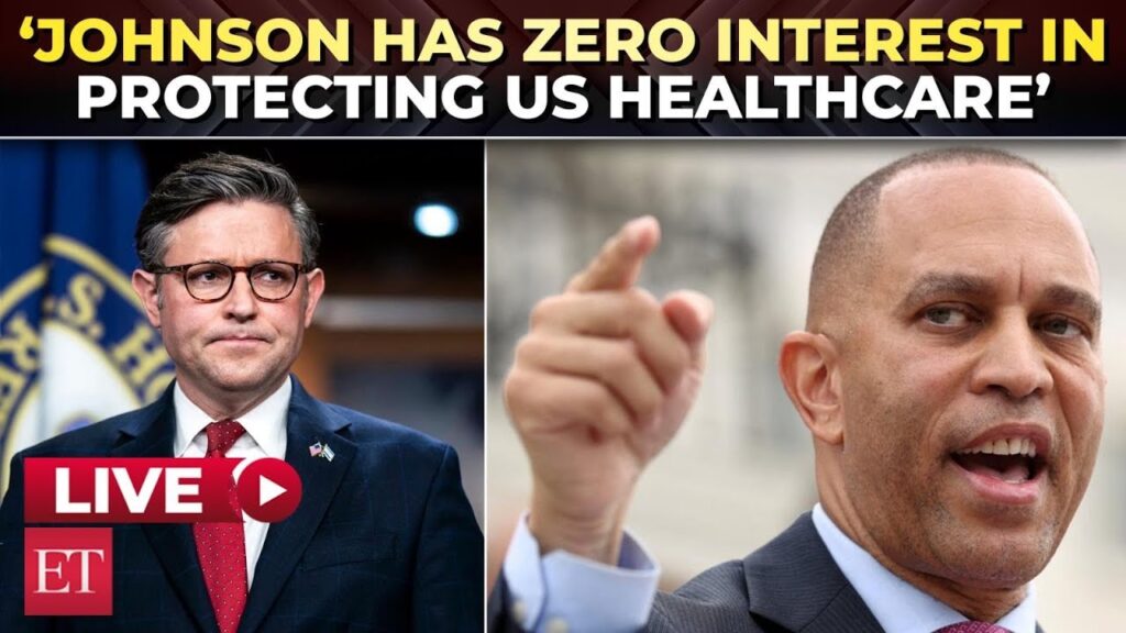 ‘Has zero interest in protecting…’: Jeffries goes nuclear on Johnson over Americans’ health care
